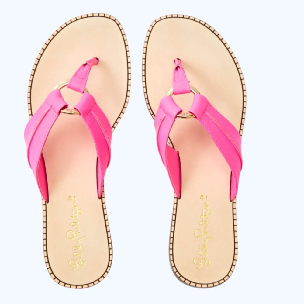 Lilly Pulitzer sandals.